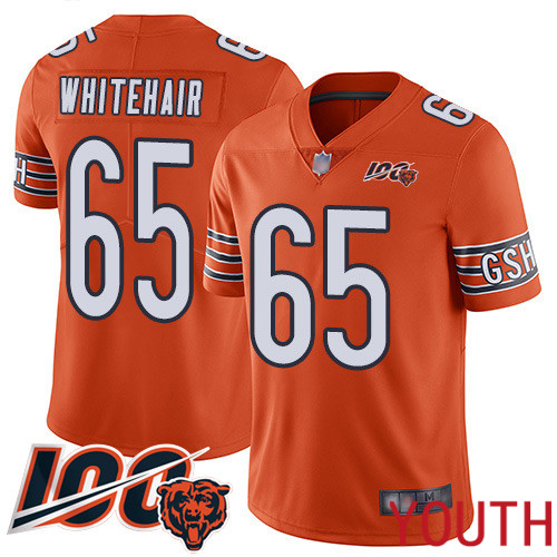 Chicago Bears Limited Orange Youth Cody Whitehair Alternate Jersey NFL Football 65 100th Season